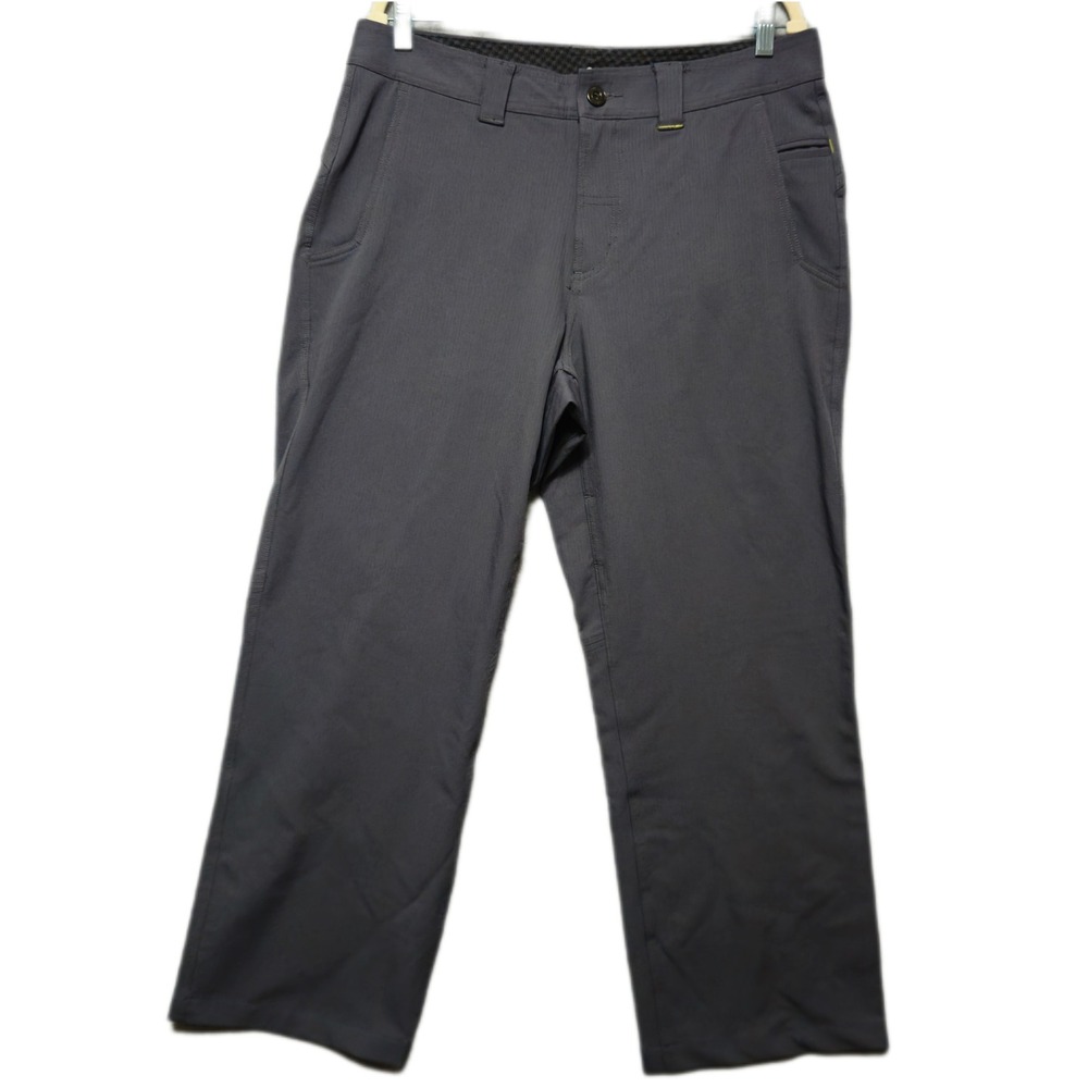 Lululemon Work to Play Pants Mens 36 Gray Pinstripe Performance Utility Tech